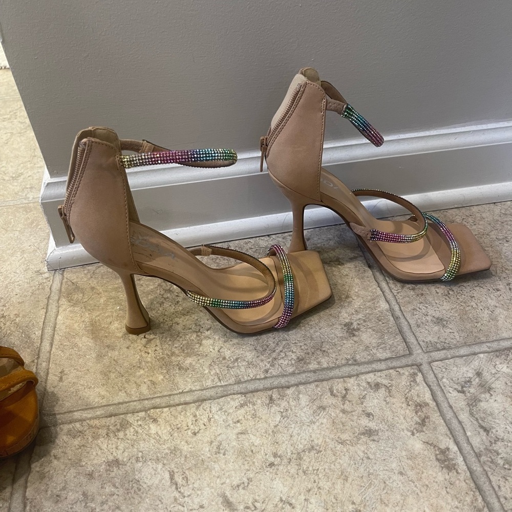 Multi Color Gem Heel Size 5 1/5 Women
